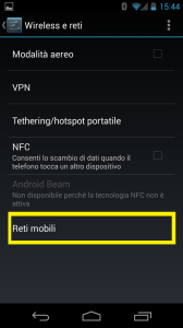 Come configurare APN internet con Tim su Android Jelly Bean 4.3 Nexus - Foto3 WIND