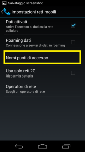 Come configurare APN internet con Tim su Android Jelly Bean 4.3 Nexus - Foto4