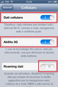Immagine 3 - iphone Dati Cellulare e Abilita 3G
