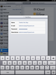 configurare gmail ipad