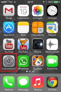 iPhone iOS7 Home Vodafone