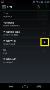 Come configurare APN internet con WIND su Android Jelly Bean 4.3 Nexus - Foto6 WIND