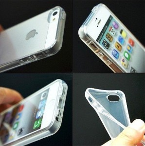Le migliori cover per iPhone 5 e iPhone 5s Custodia gomma Trasparente copertura  zoom 2
