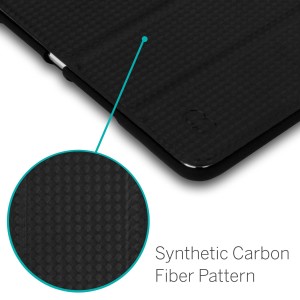 cover ipad air - IVSO  Slim Smart Cover Carbon Fiber Zoom