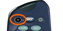 codice telecomando sky SKY Pulsante TV