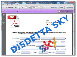 modulo disdetta sky da