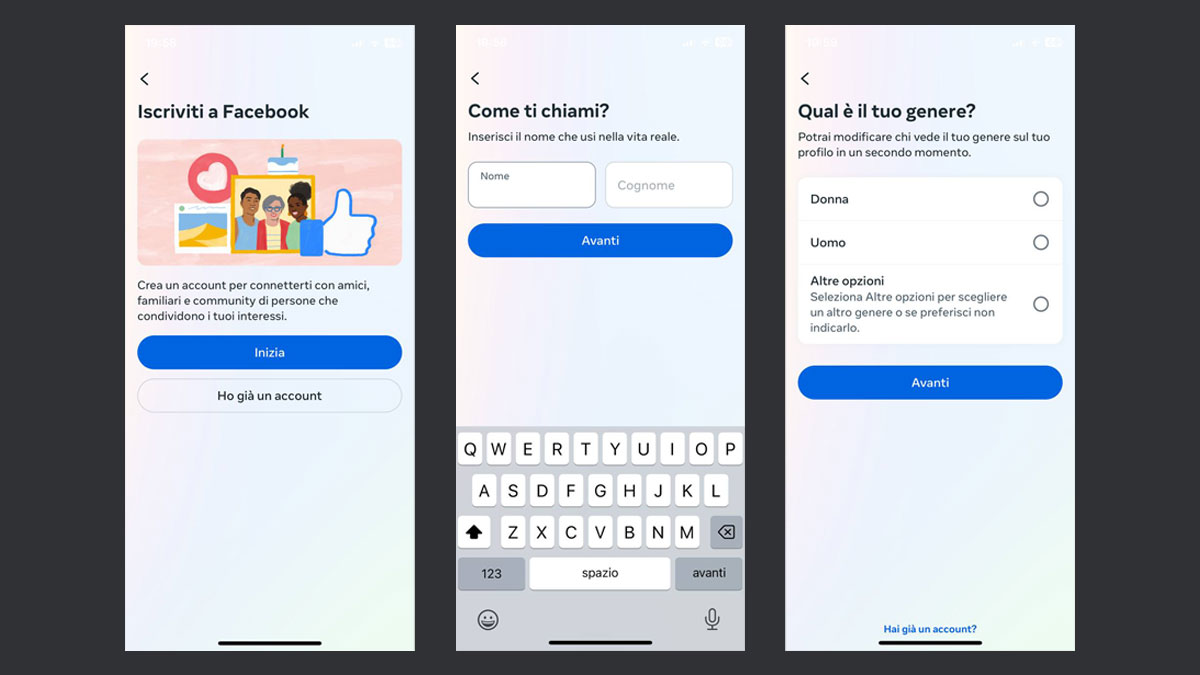 come registrarsi a facebook da cellulare