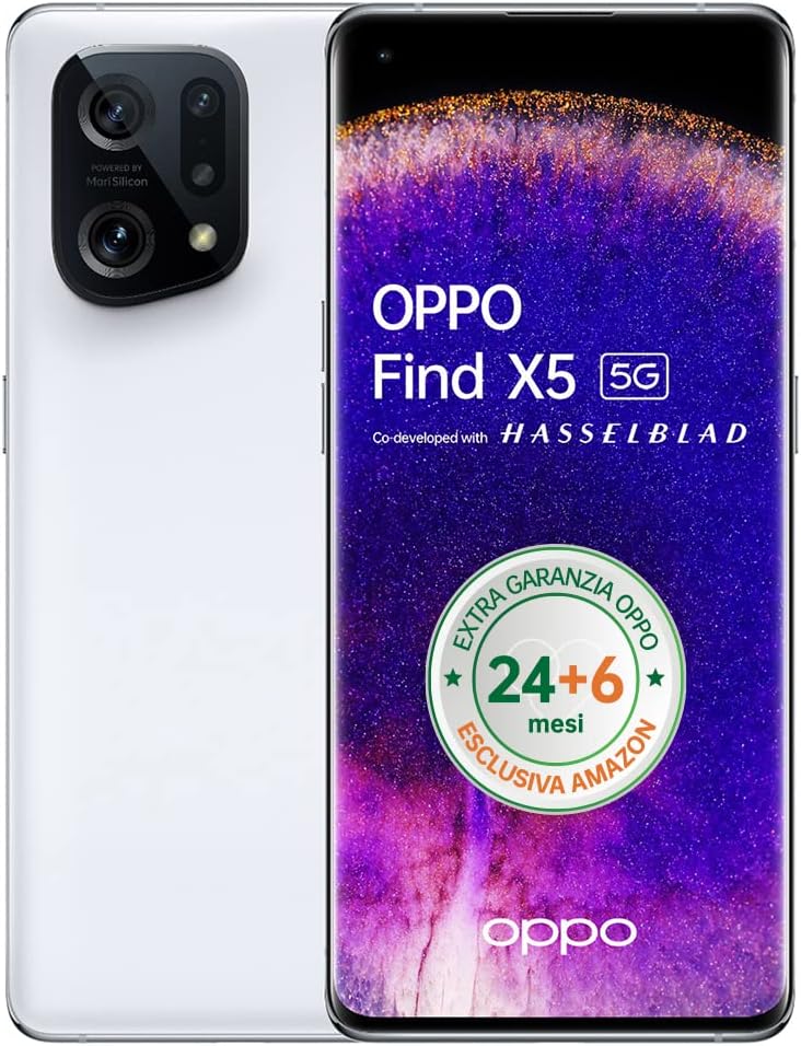 OPPO Find X5 5G telefono per durata batteria