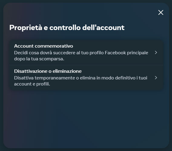 eliminare account instagram da pc - step 3